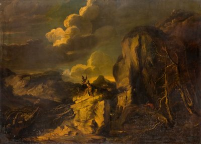 Soldati corazzati in paesaggio montuoso da Unbekannt Unbekannt